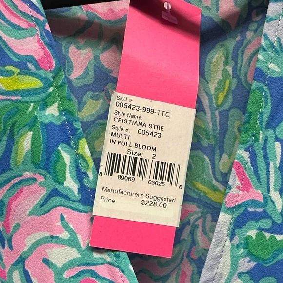 Lilly Pulitzer Long Sleeve Dress in print: In Full Bloom - Picture 2 of 5